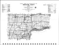 Muscatine County Highway Map, Muscatine County 1982